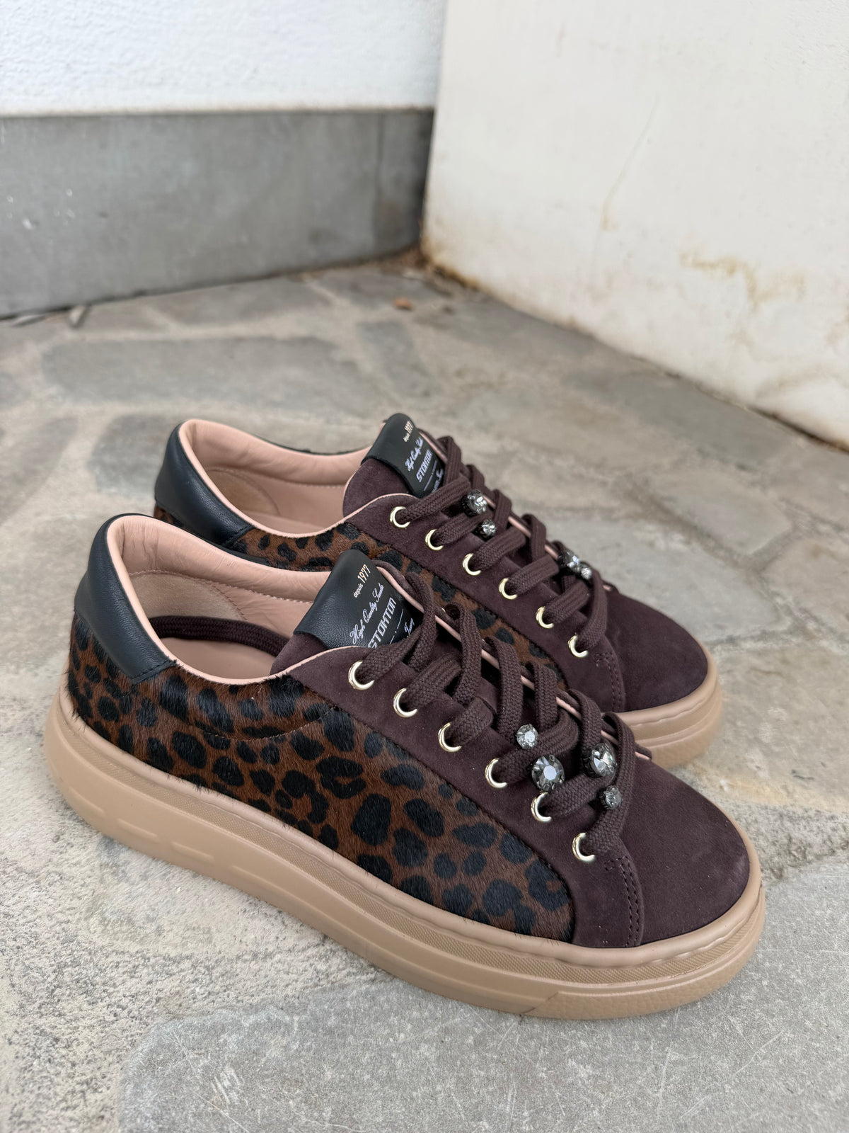 SNEAKERS CRYSTAL LEOPARDATA