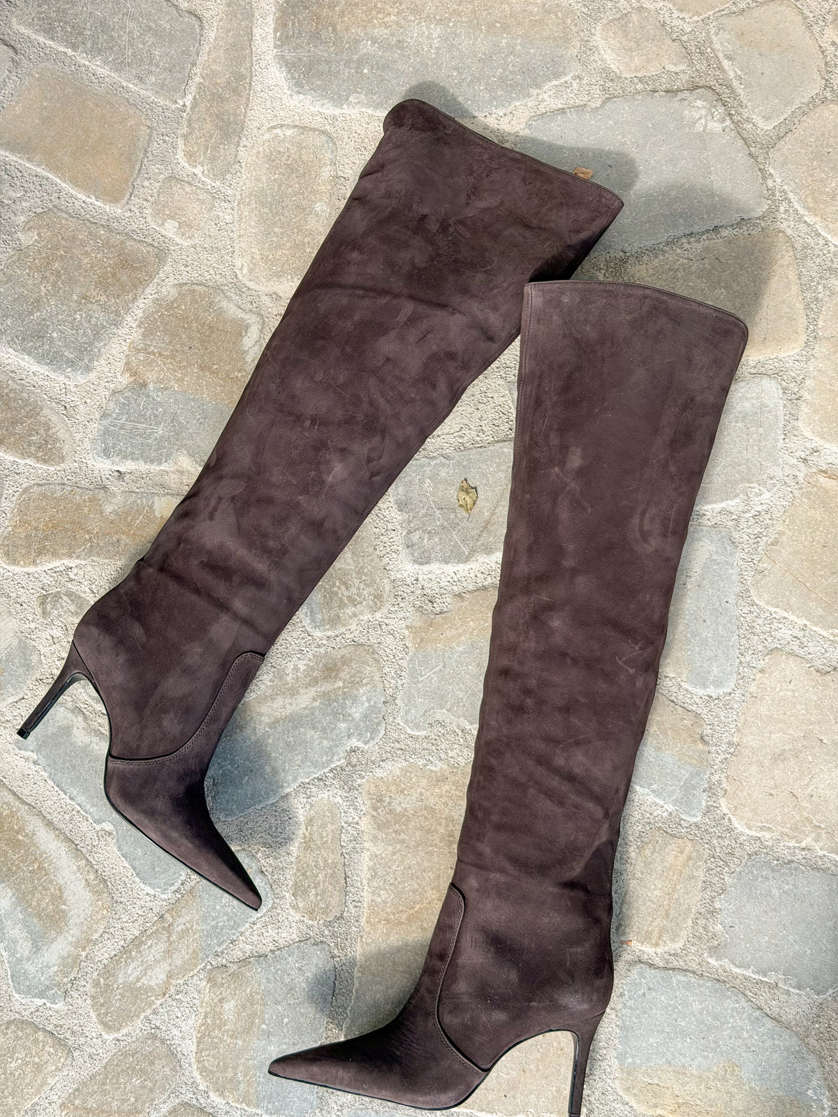 STIVALE CAMOSCIO MARRONE