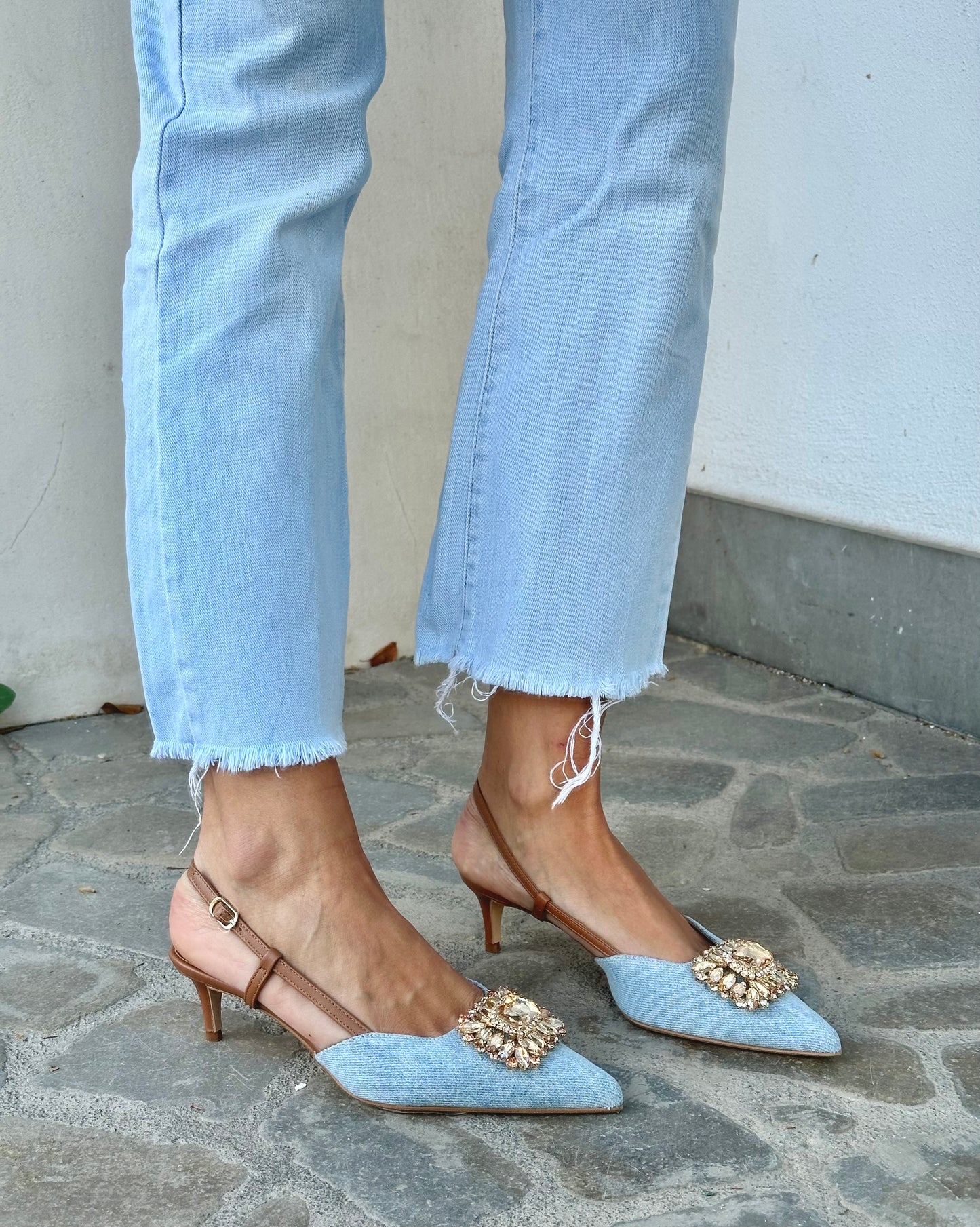 SLINGBACK JEANS