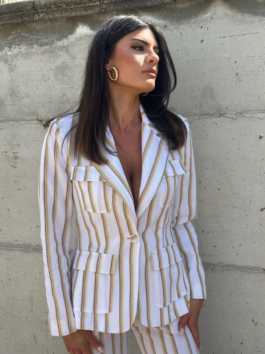 GIACCA SAFARI BIANCA