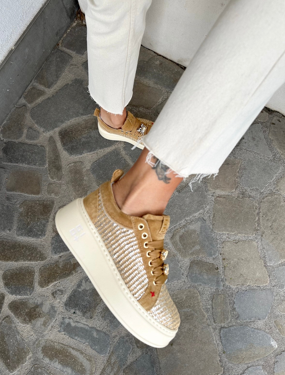 SNEAKERS PIA CUOIO
