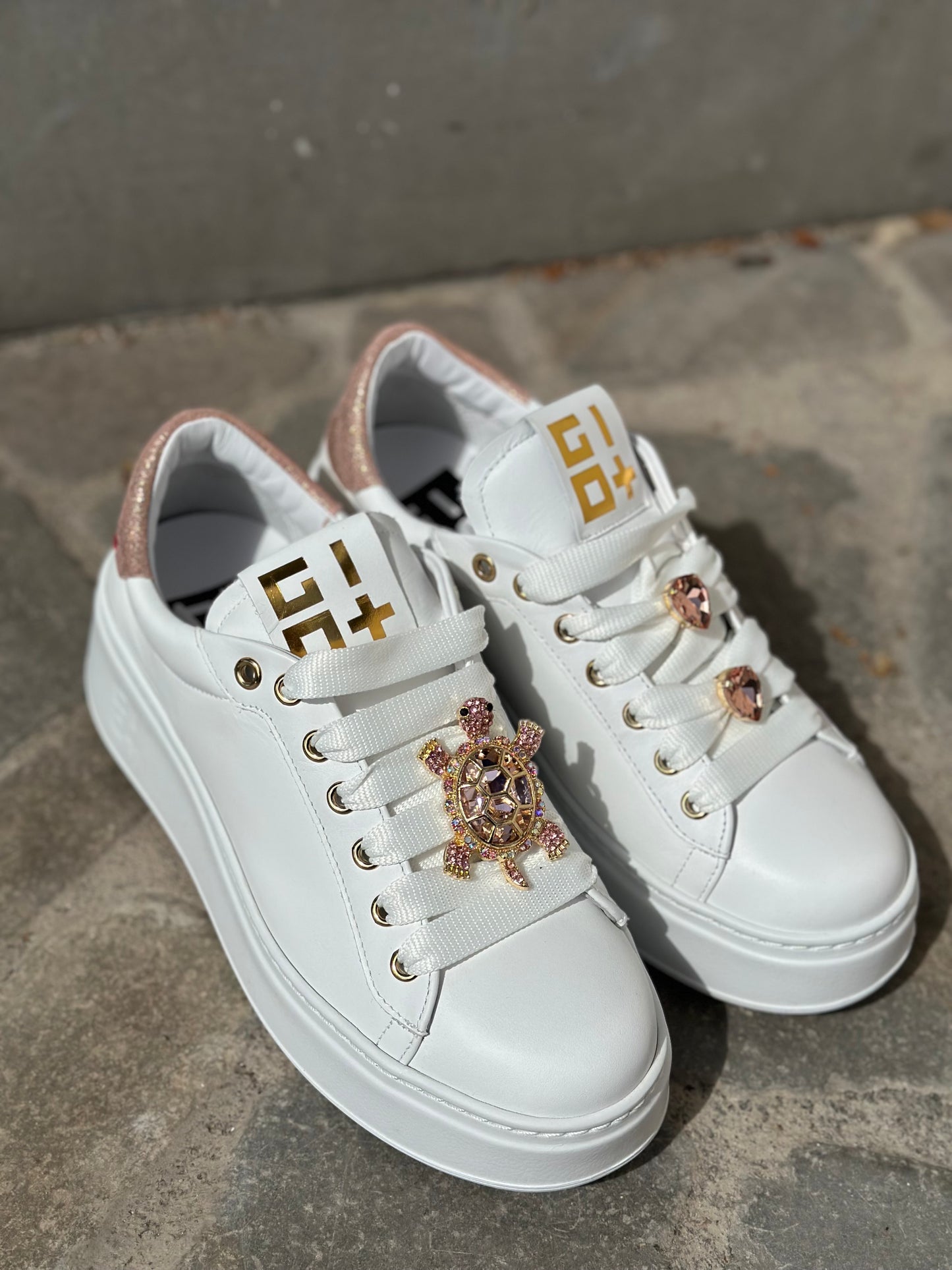 SNEAKERS PIA ORO ROSA