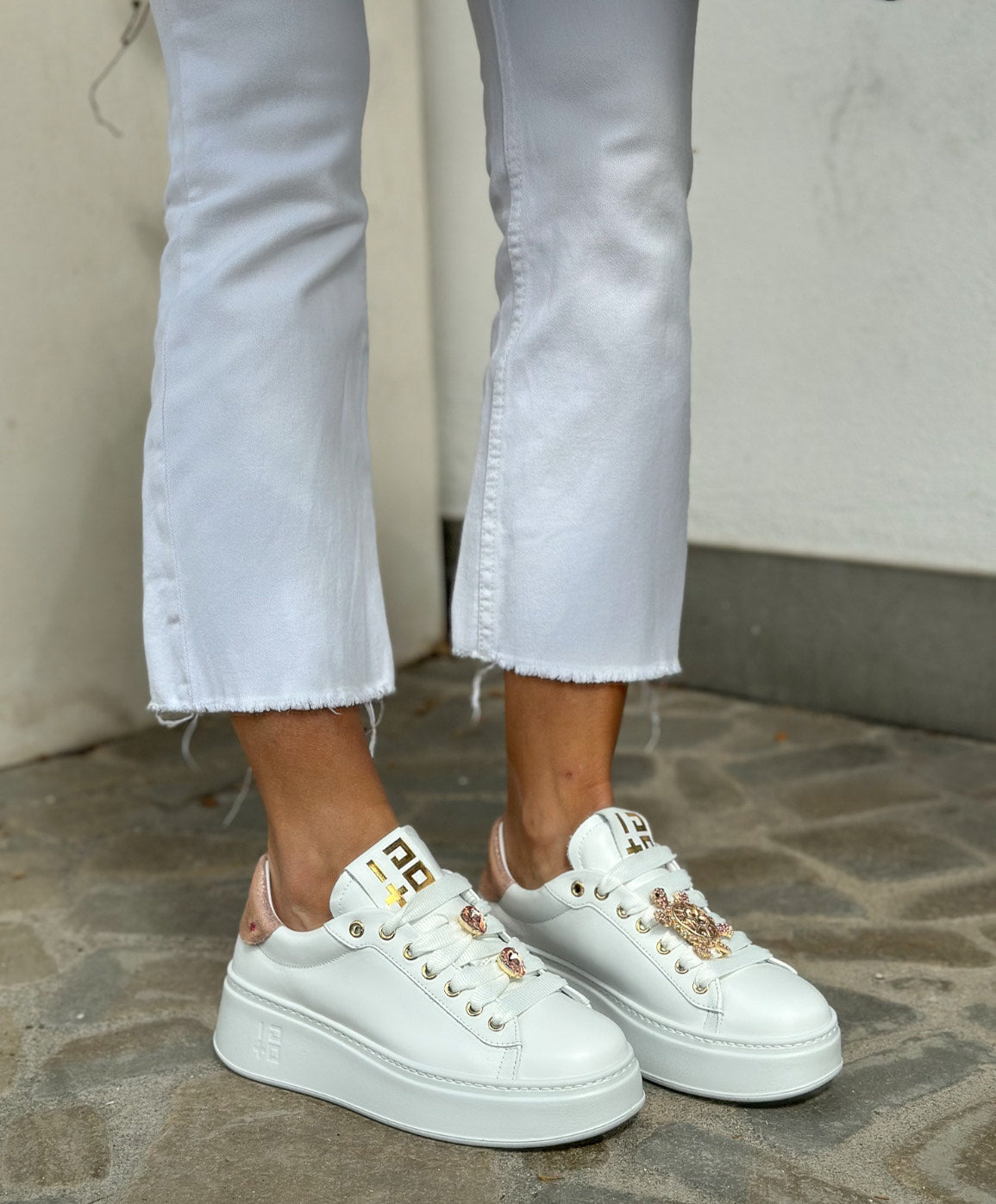 SNEAKERS PIA ORO ROSA