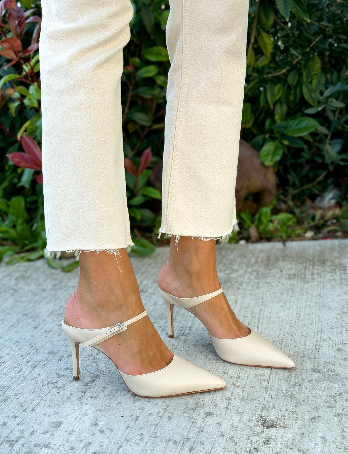 SABOT IN PELLE AVORIO