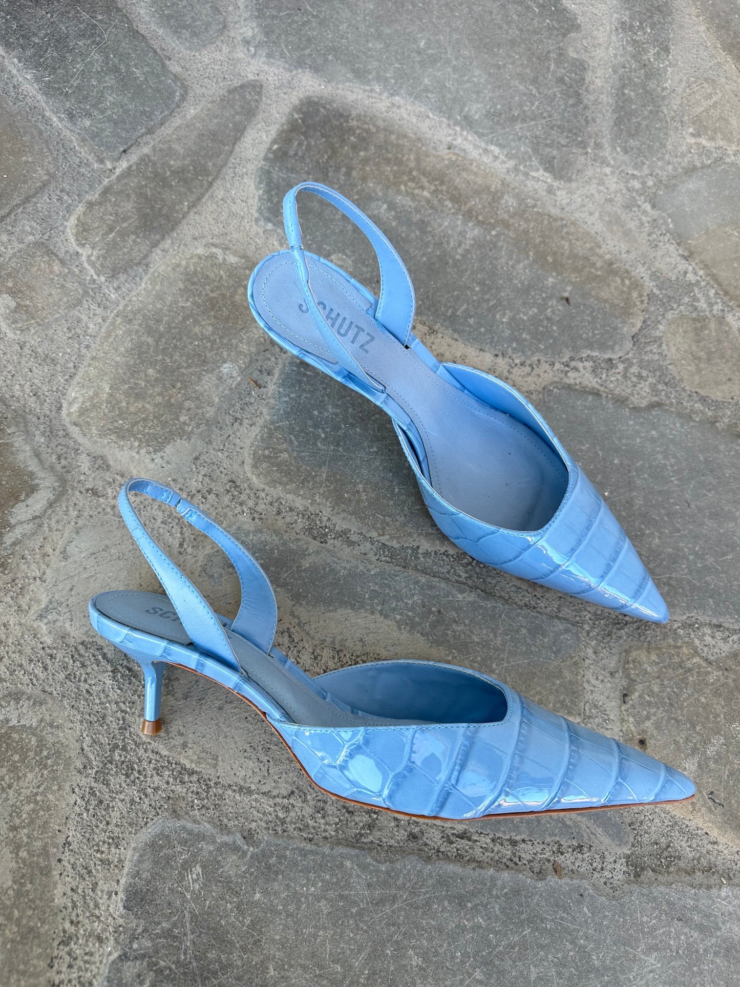 SLINGBACK COCCO CELESTE