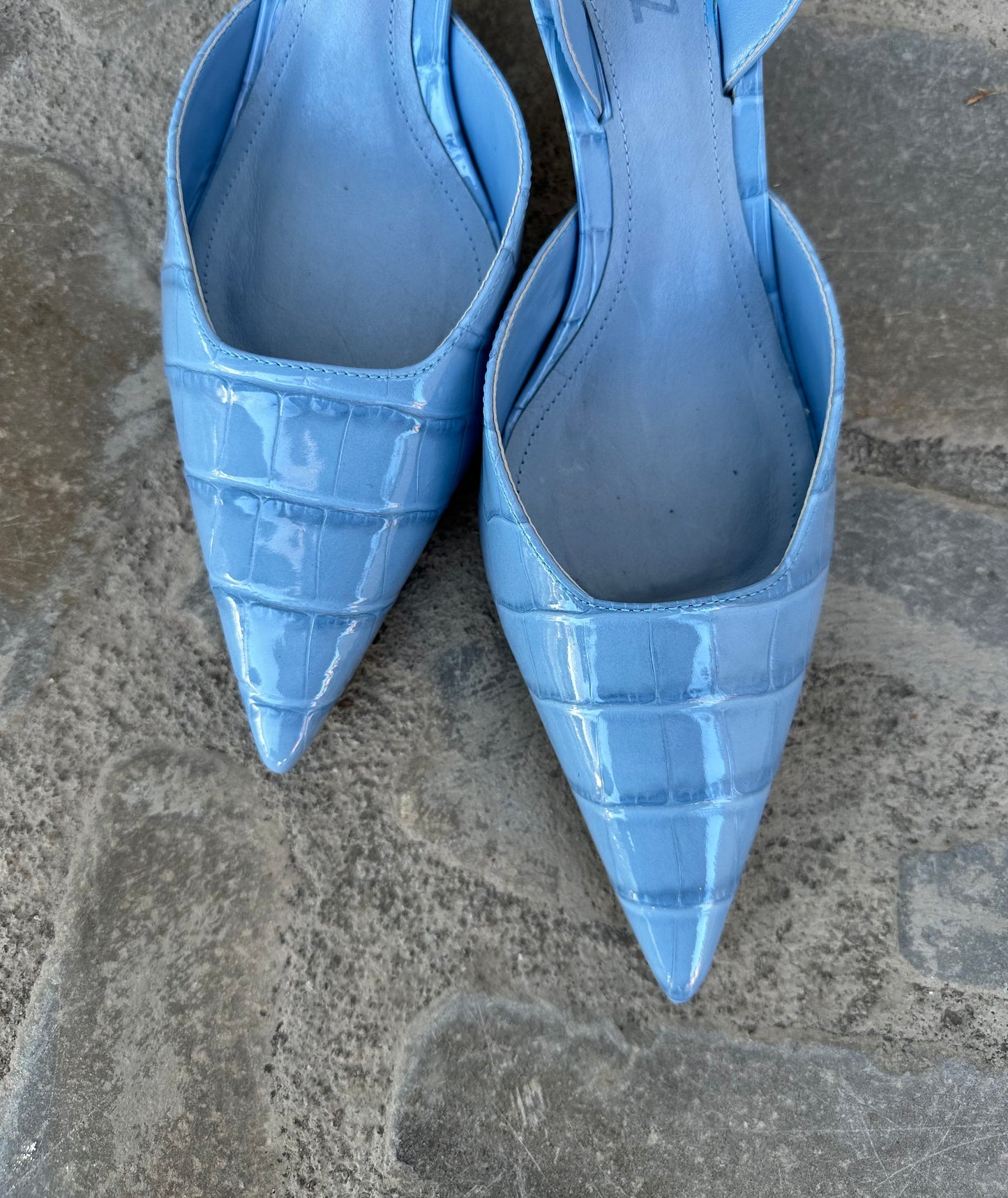 SLINGBACK COCCO CELESTE