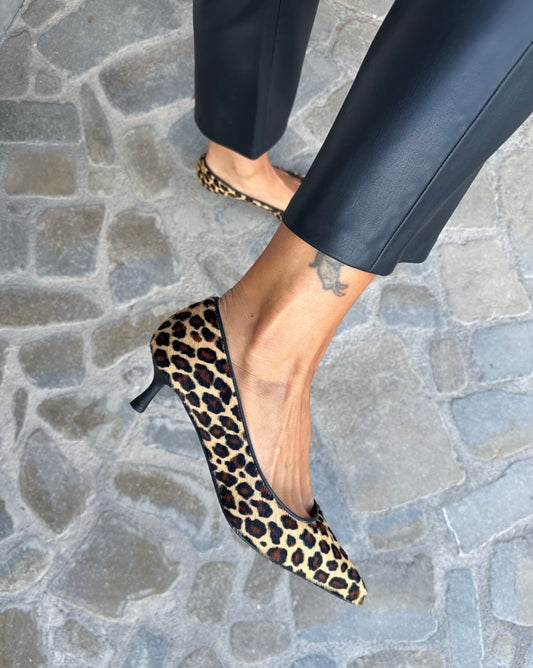 DECOLLETE' CAVALLINO LEOPARDATO