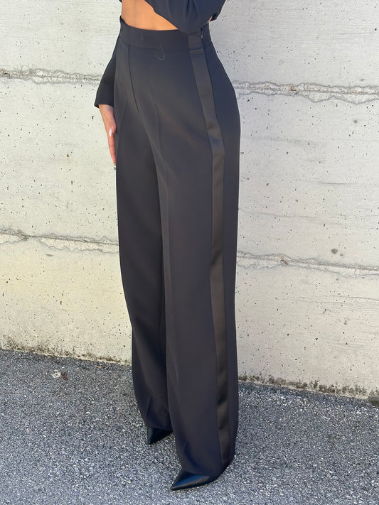 PANTALONE CREPE NERO