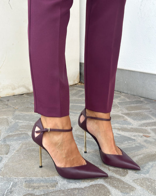 DECOLLETE' NINALILOU BORDEAUX