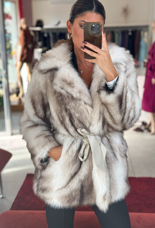 PELLICCIA ECOLOGICA BIANCA