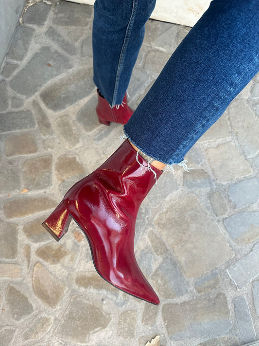 STIVALETTO LUCIDO ROSSO