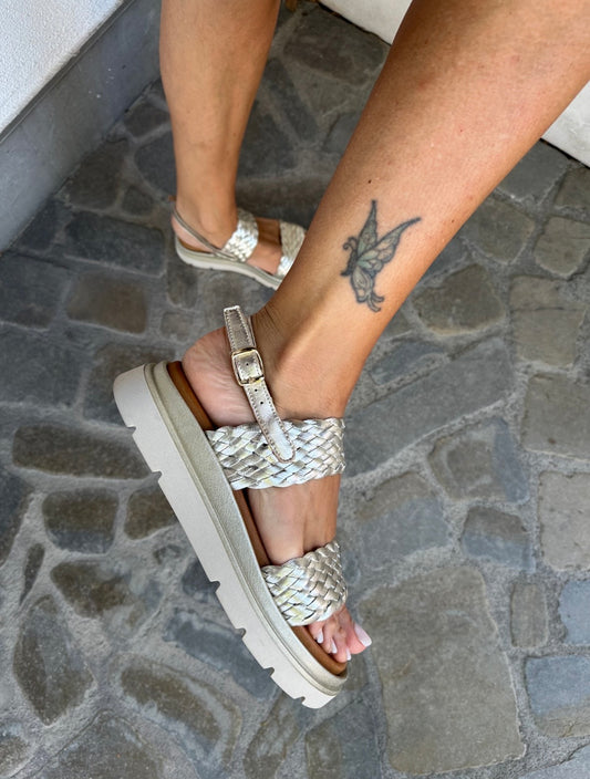 ZEPPA INTRECCIATA PLATINO