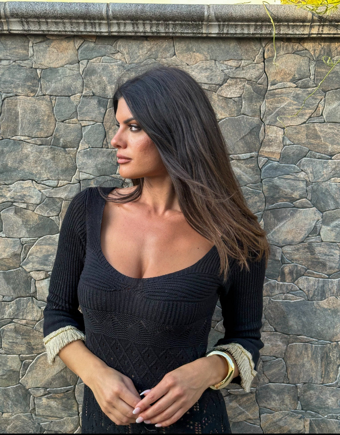ABITO IN MAGLIA NERO