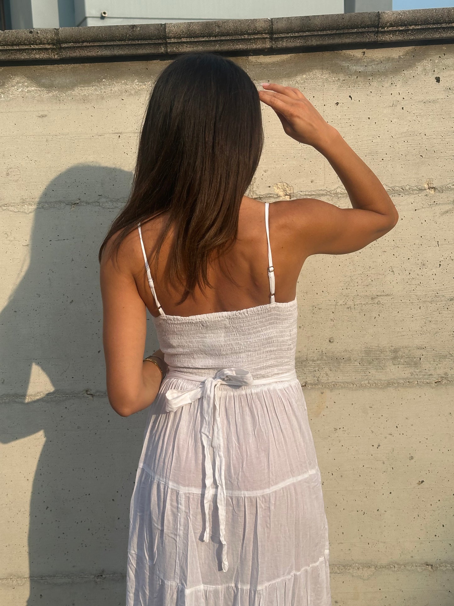 ABITO LUNGO HEART BIANCO