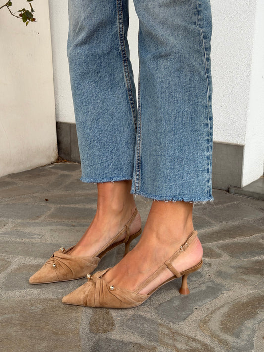 SLINGBACK GLOW CUOIO