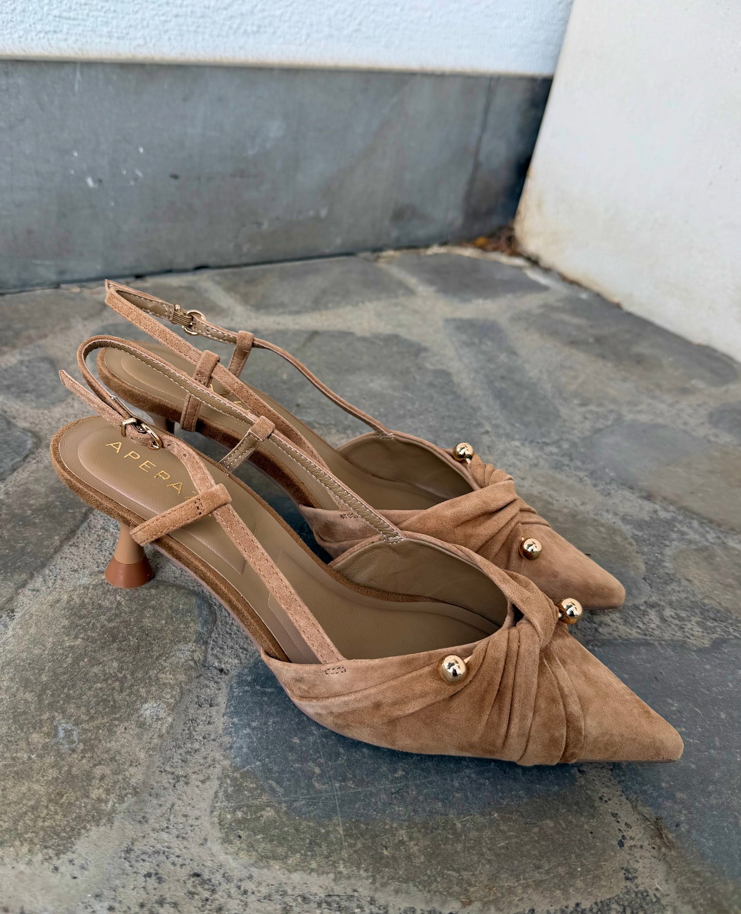 SLINGBACK GLOW CUOIO