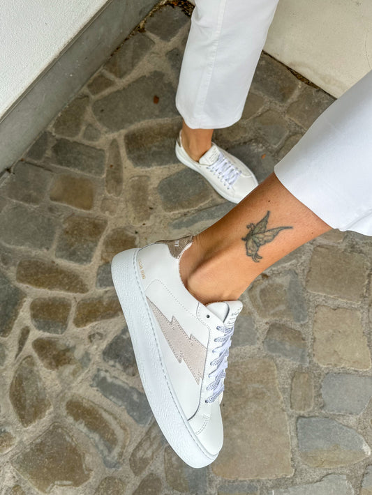 SNEAKERS BIANCA/ARGENTO