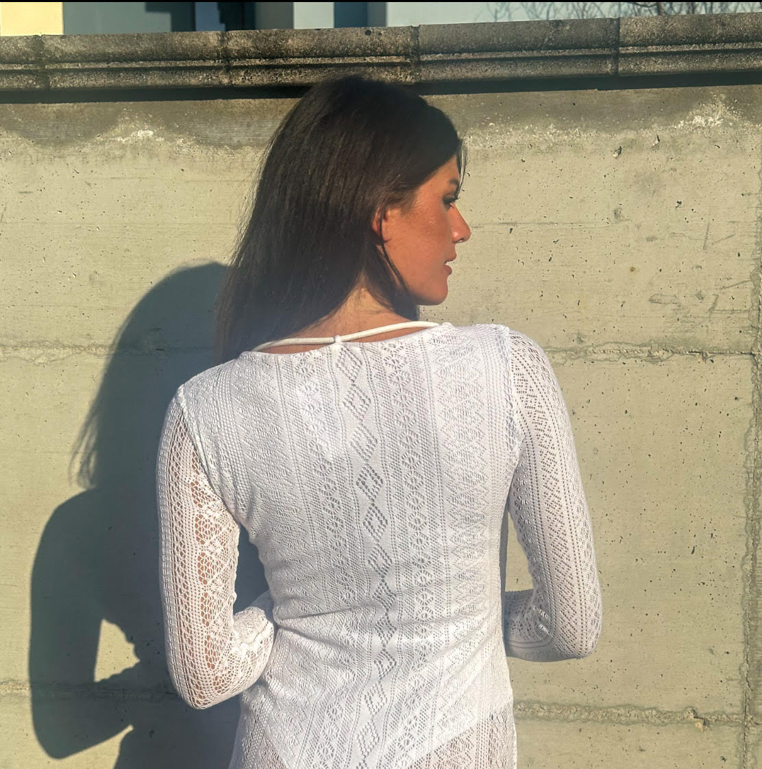 ABITO TRAFORATO BIANCO