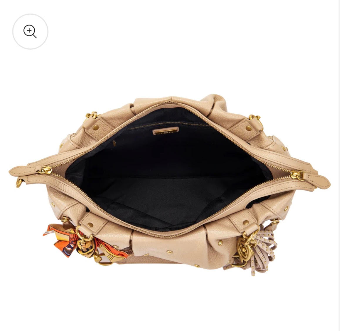 BORSA FOULARD NUDE