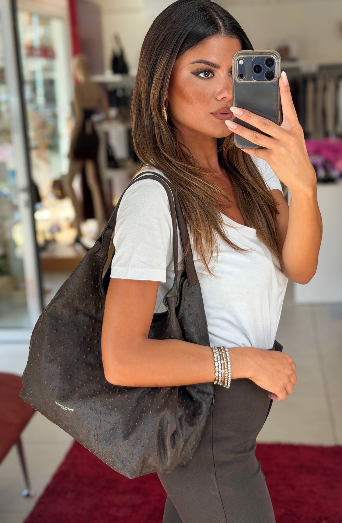 BORSA DUA MARRONE
