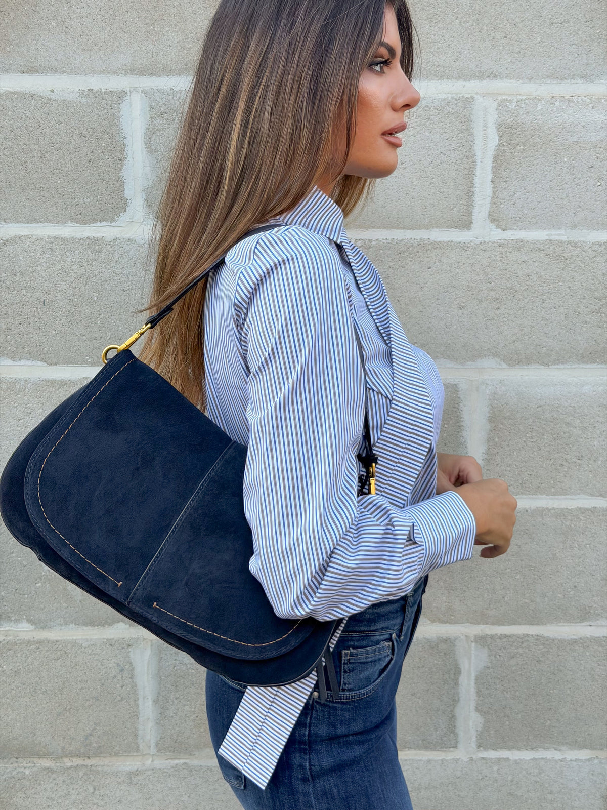 BORSA HELENA ROUND BLU