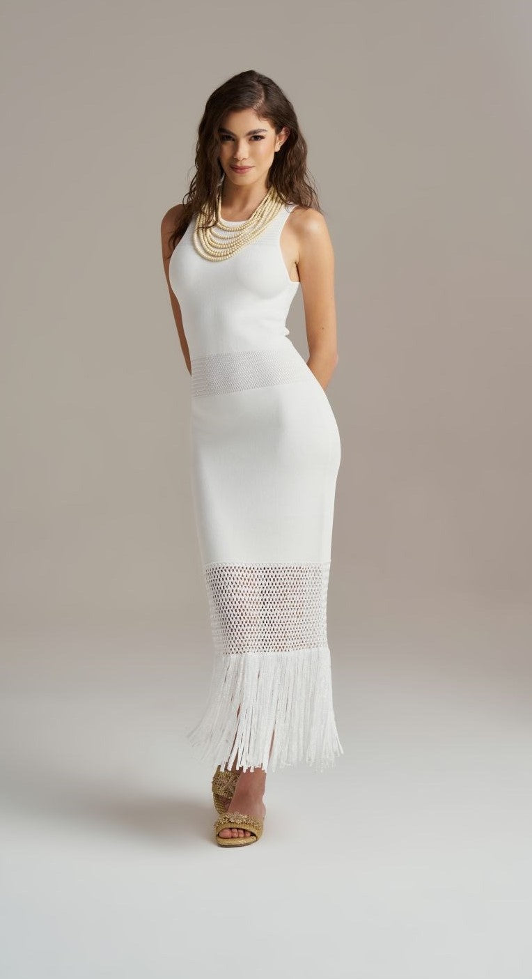 ABITO IN MAGLIA BIANCO