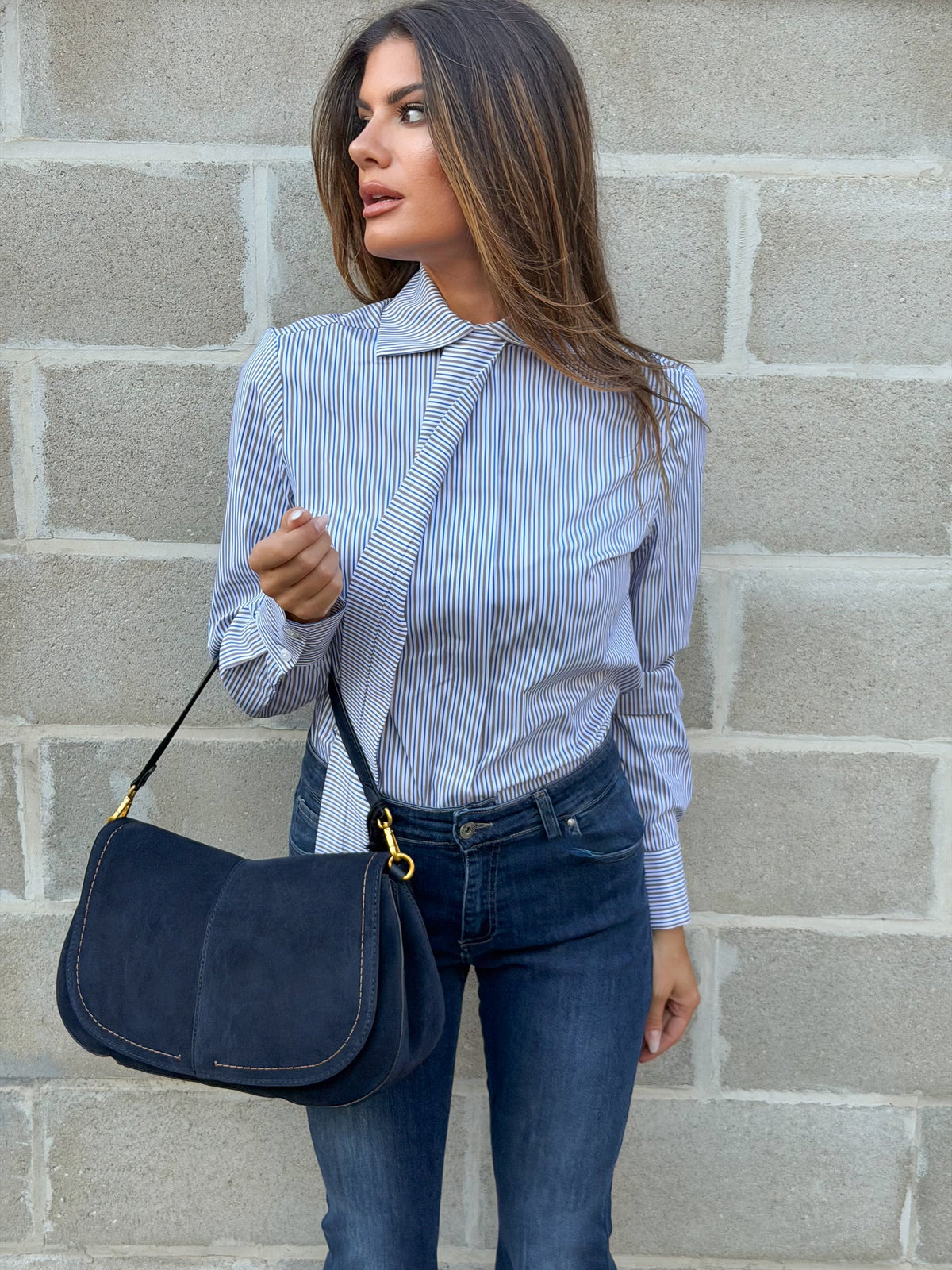 BORSA HELENA ROUND BLU