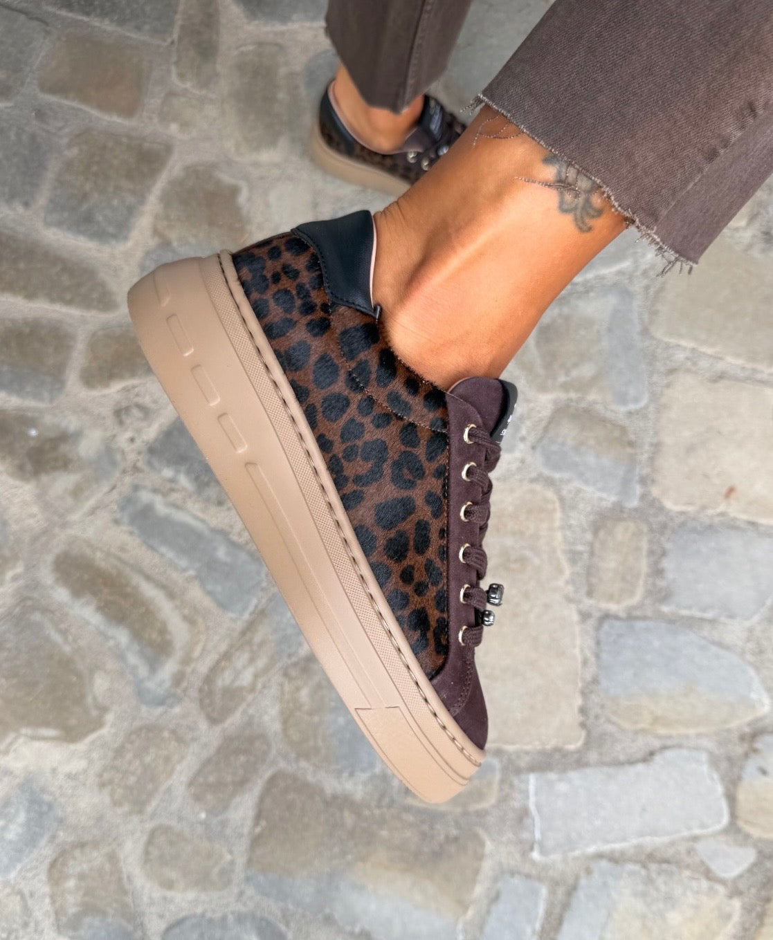 SNEAKERS CRYSTAL LEOPARDATA