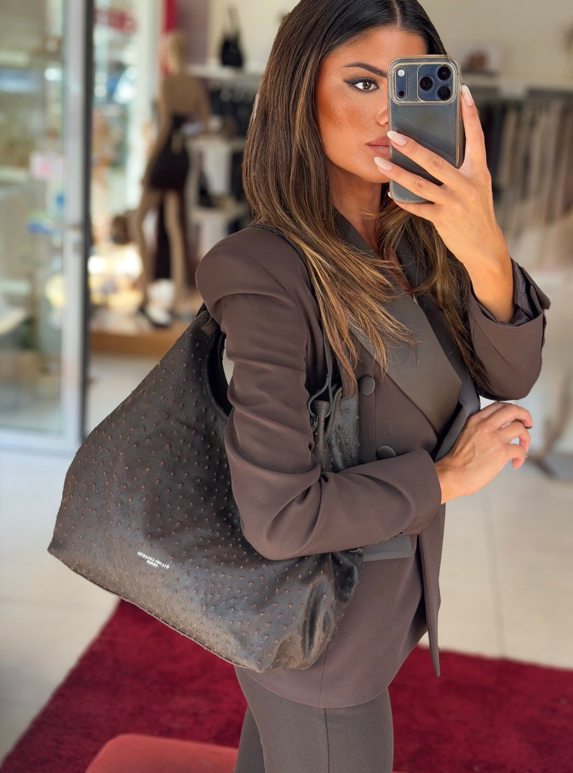 BORSA DUA MARRONE