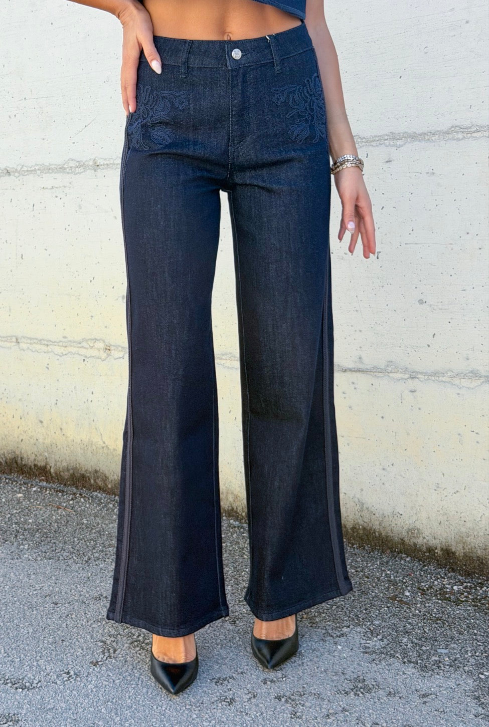 JEANS MOSA BLU