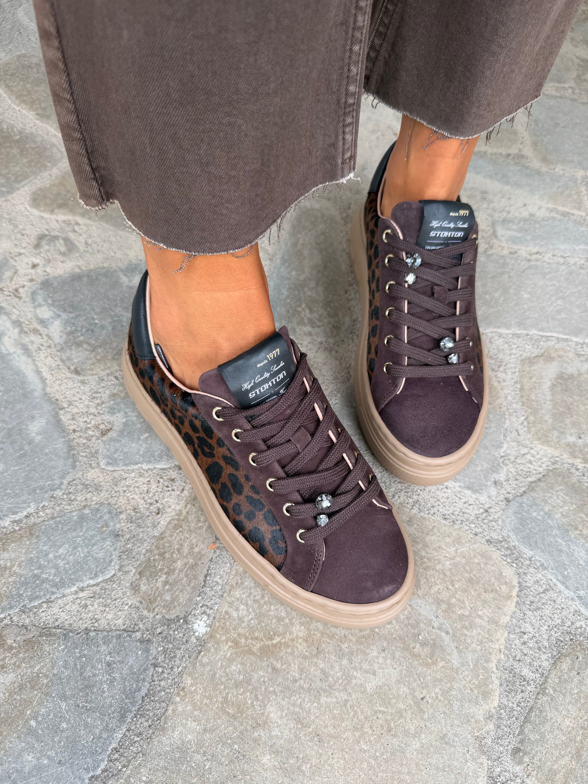 SNEAKERS CRYSTAL LEOPARDATA