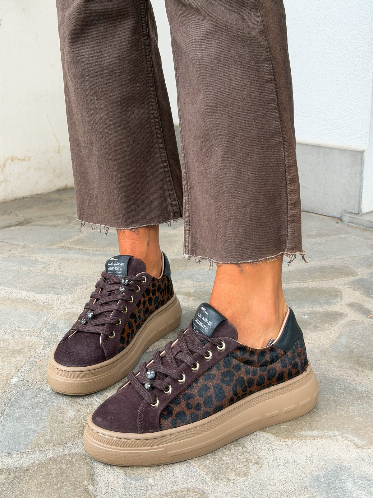 SNEAKERS CRYSTAL LEOPARDATA