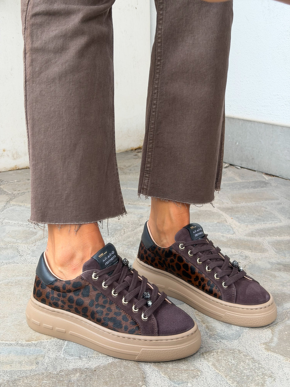 SNEAKERS CRYSTAL LEOPARDATA