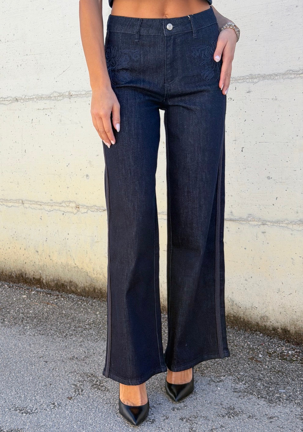 JEANS MOSA BLU