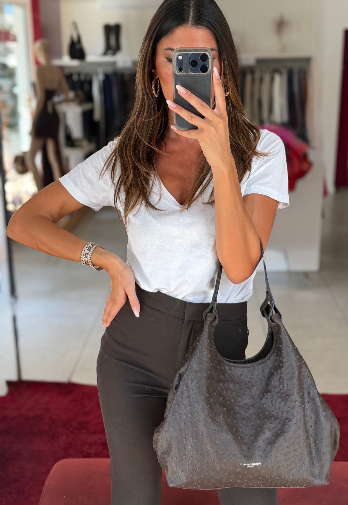 BORSA DUA MARRONE