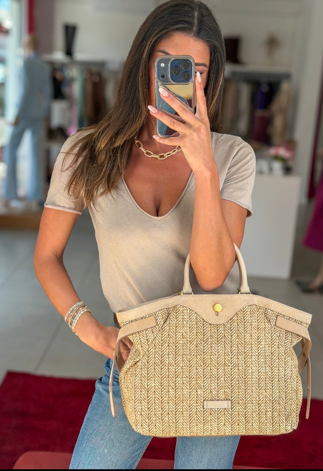 BORSA CLAUDETTE SABBIA