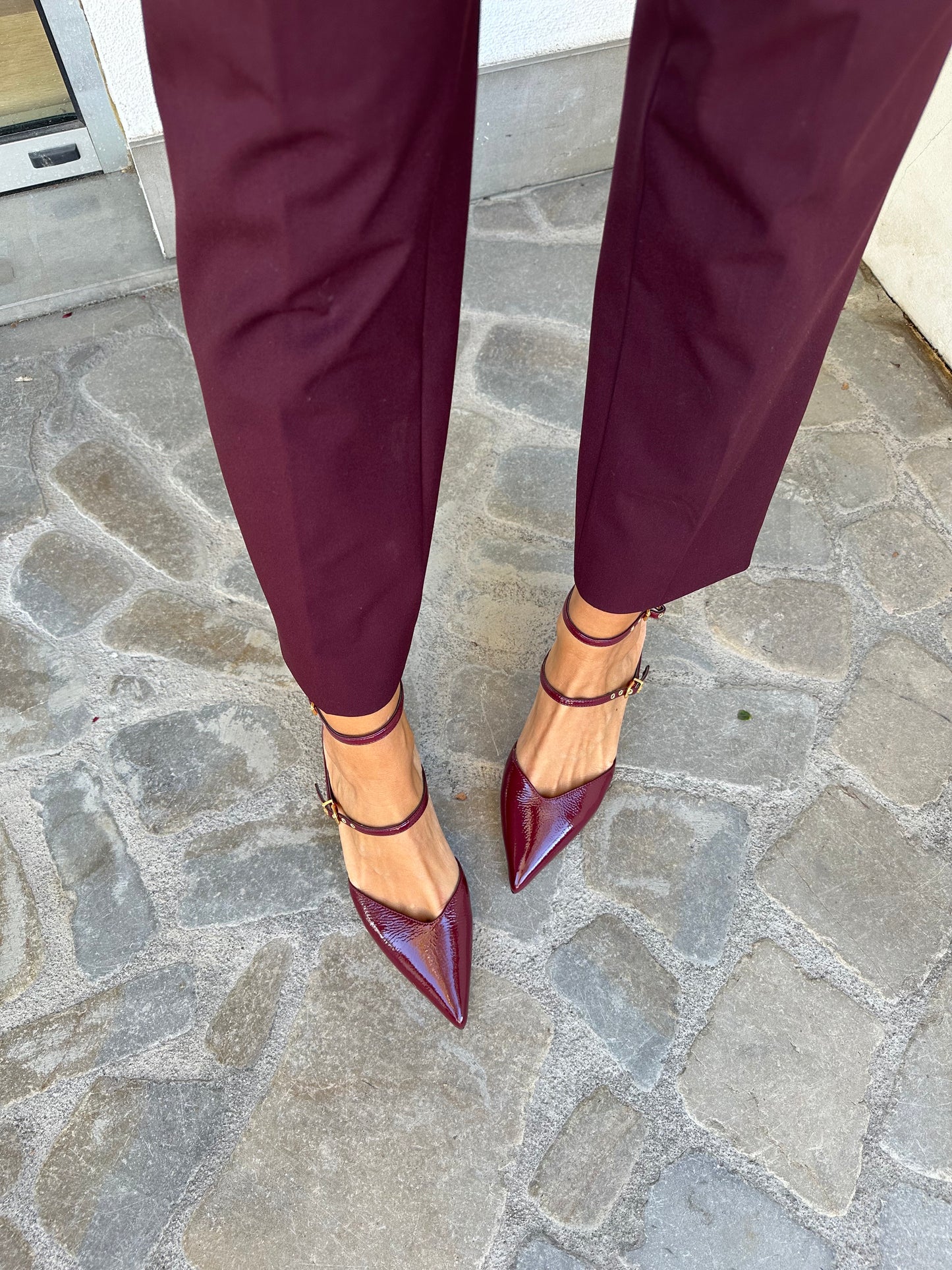 DECOLLETE' VERNICE BORDEAUX