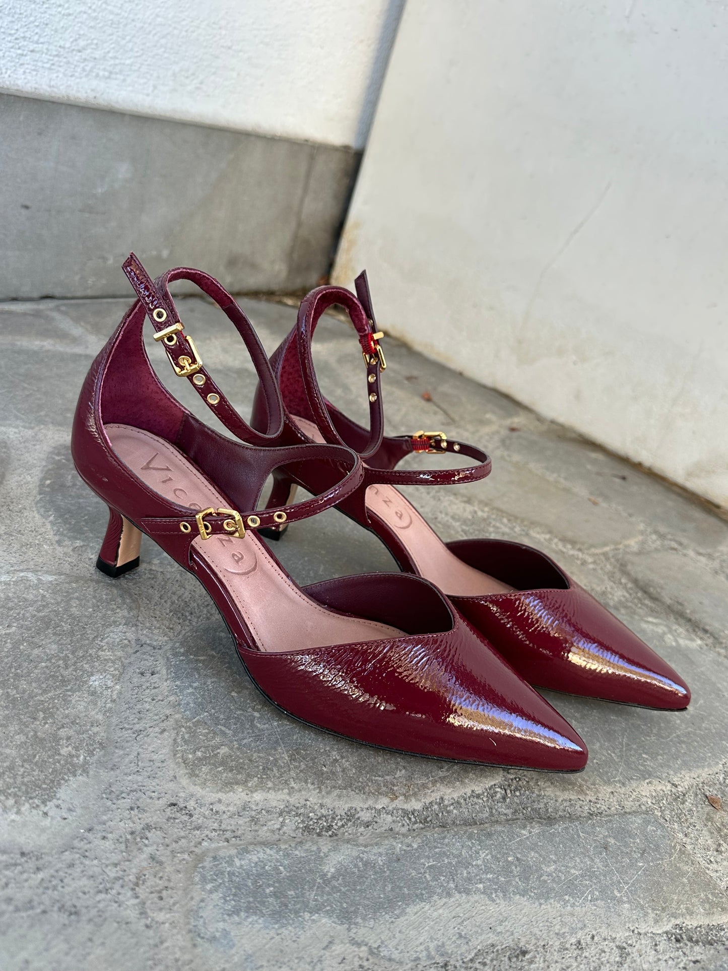 DECOLLETE' VERNICE BORDEAUX