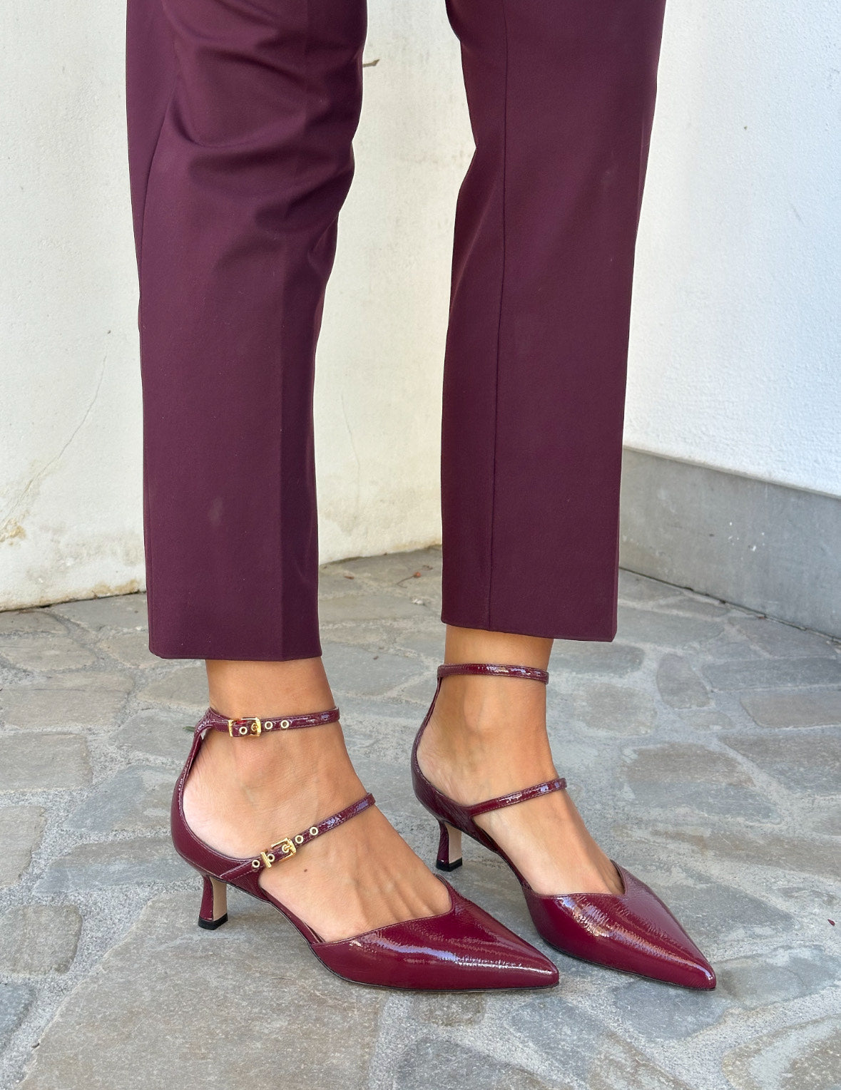 DECOLLETE' VERNICE BORDEAUX