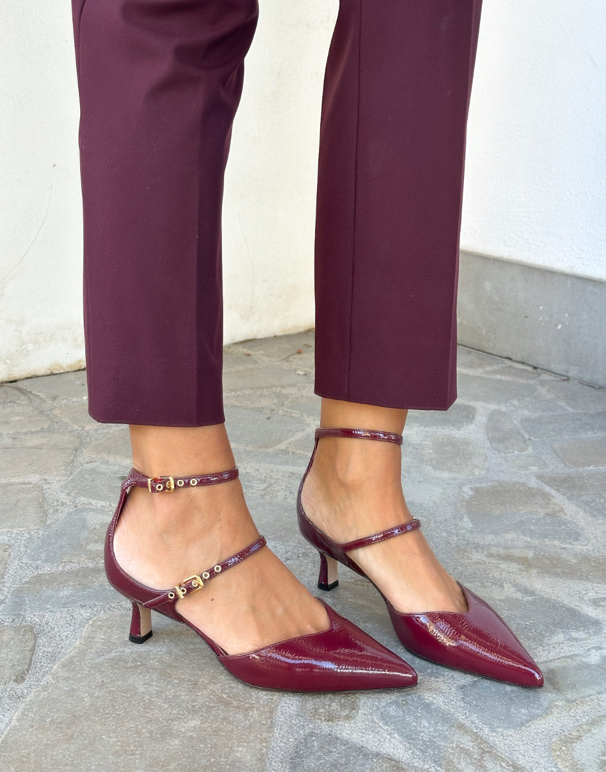 DECOLLETE' VERNICE BORDEAUX