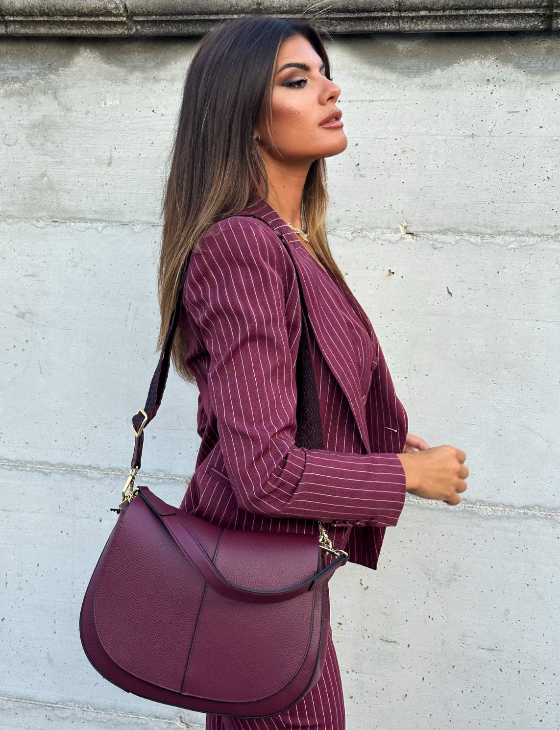 BORSA HELENA ROUND BORDEAUX