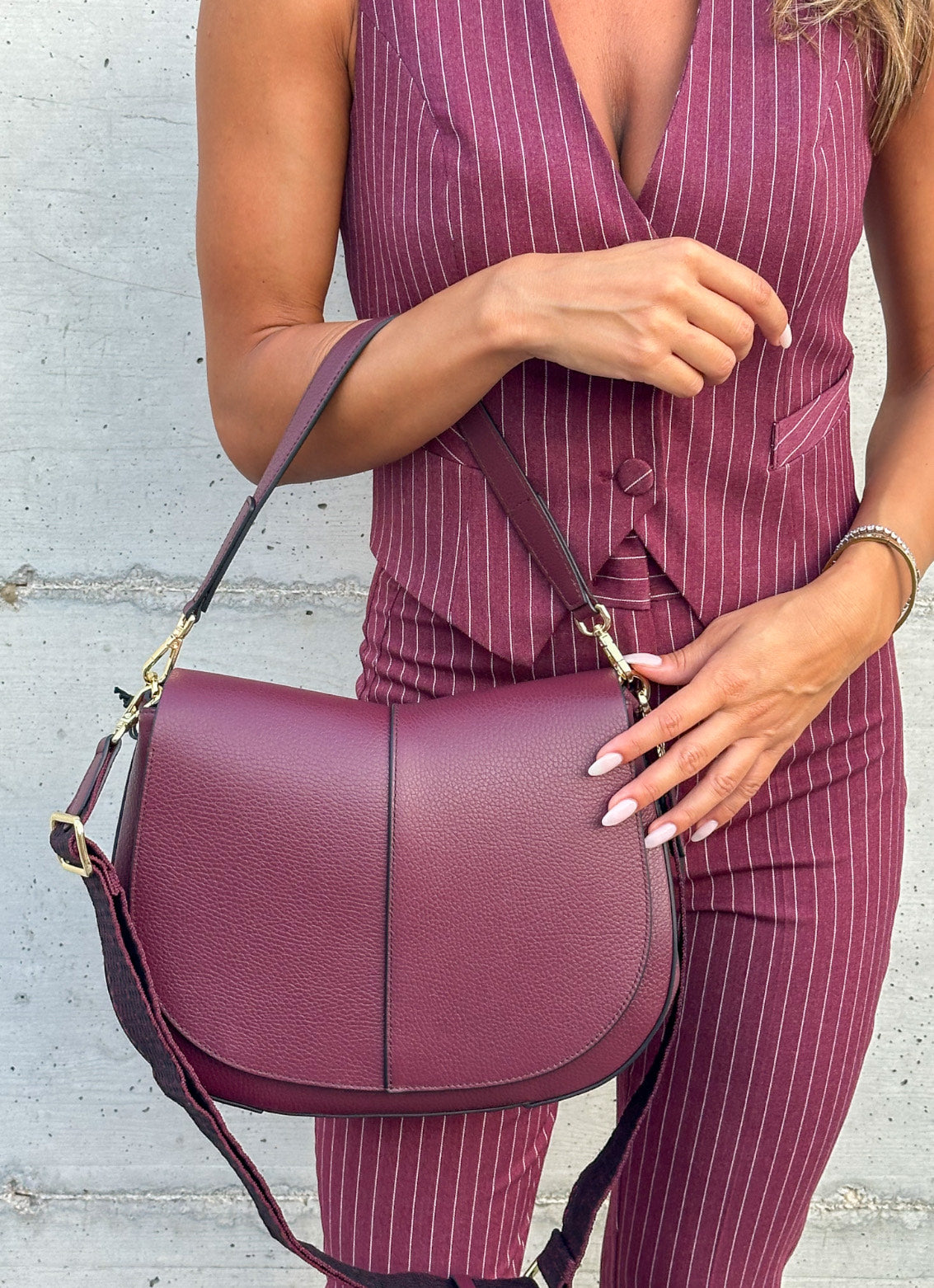 BORSA HELENA ROUND BORDEAUX