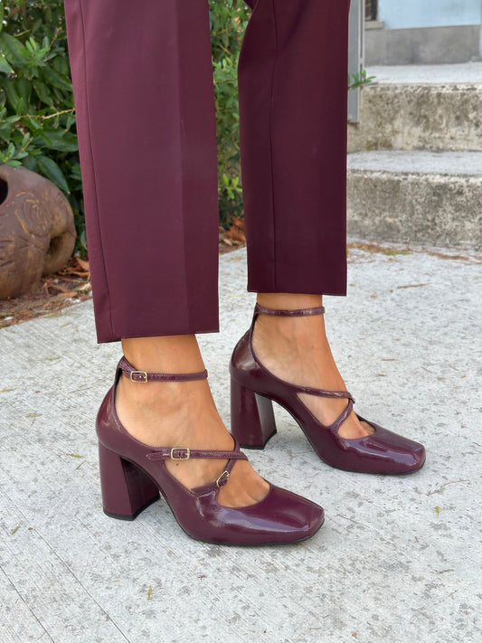 DECOLLETE' UNIQUE BORDEAUX