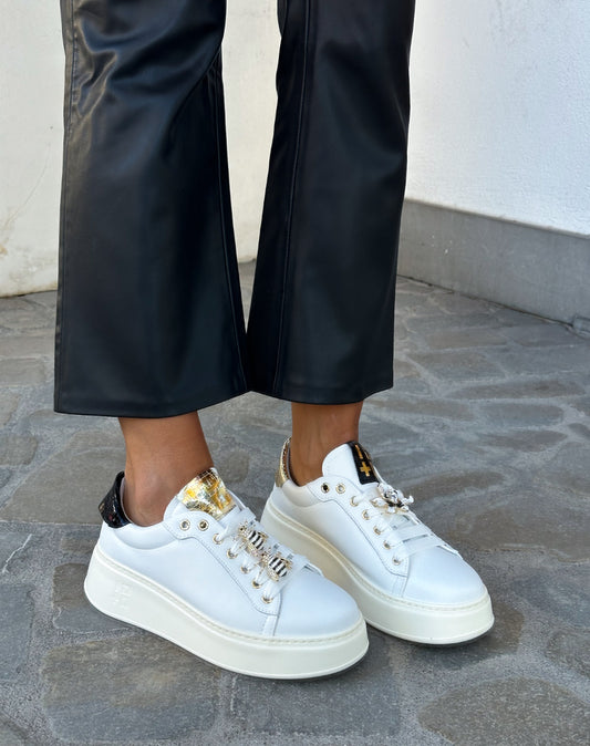 SNEAKERS PIA BIANCA/NERA