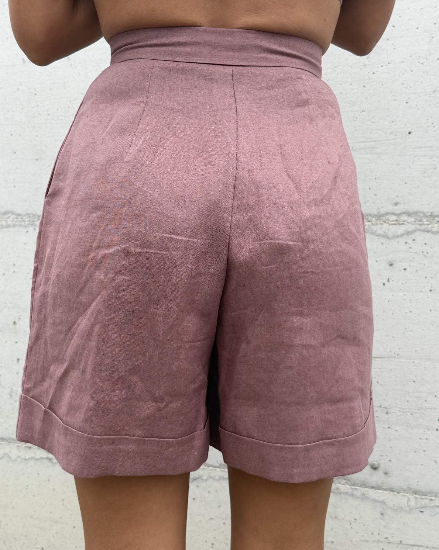 SHORTS IN LINO COFFEE