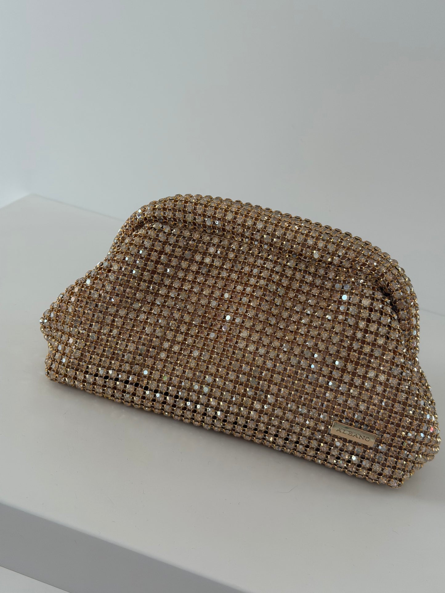 POCHETTE STRASS ORO