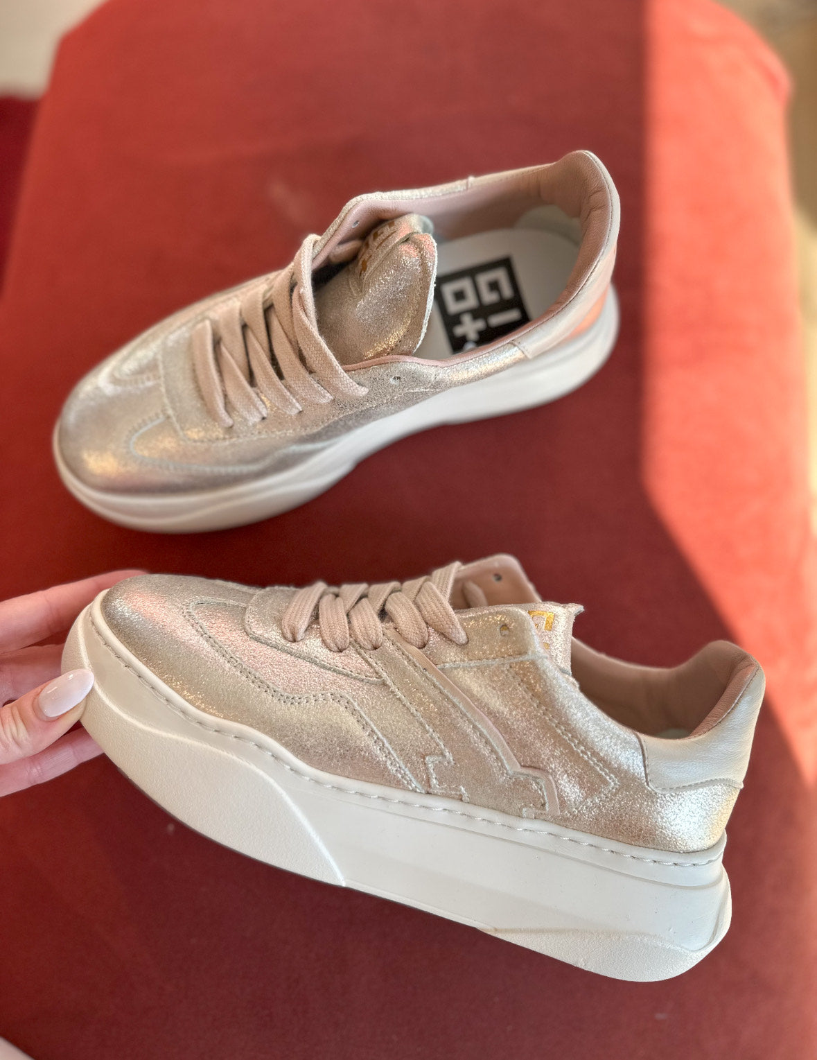 SNEAKERS GIADA PLATINO