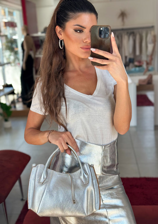 BORSA FIAMMA ARGENTO