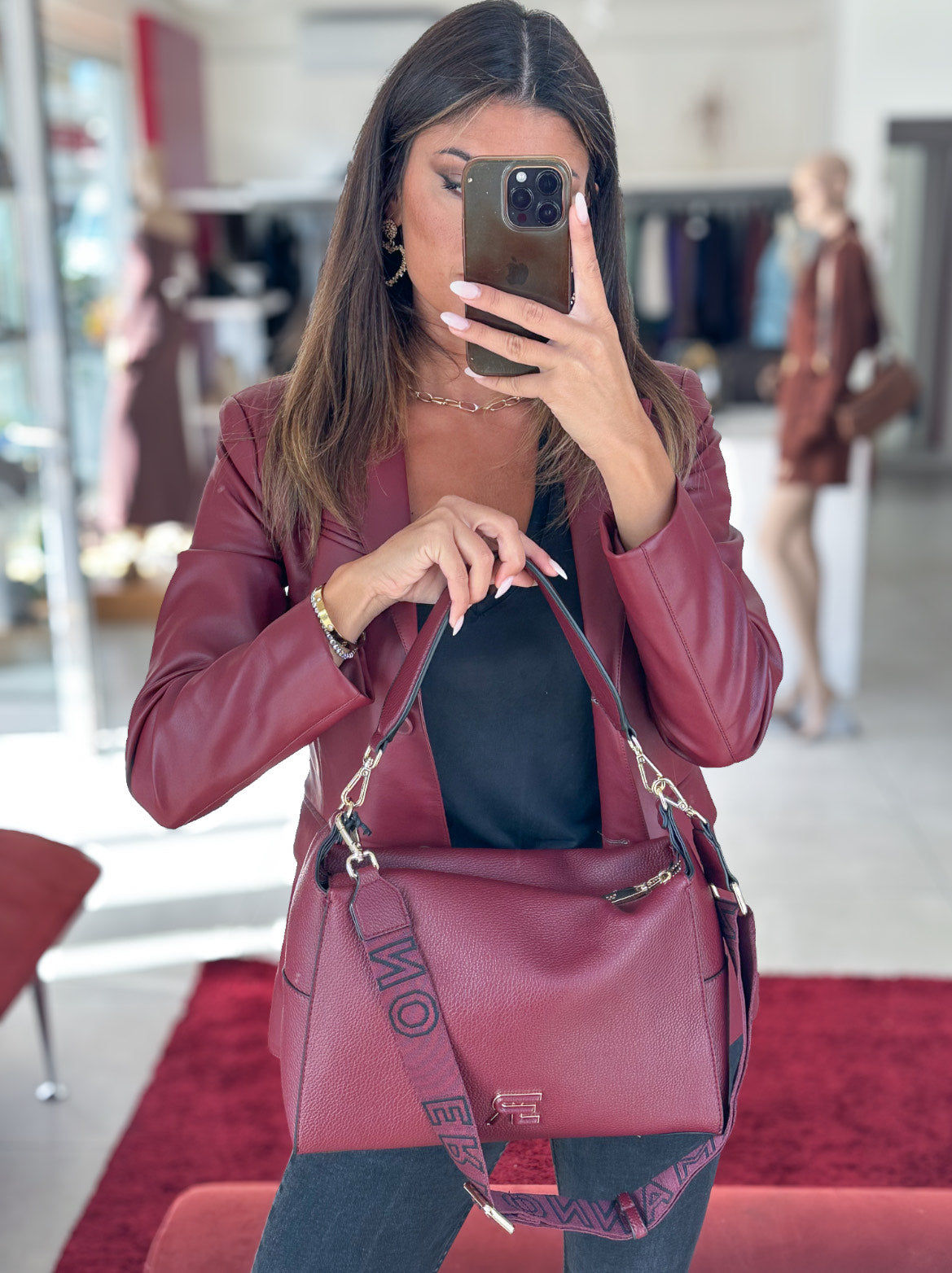 BORSA VICTORIA BORDEAUX