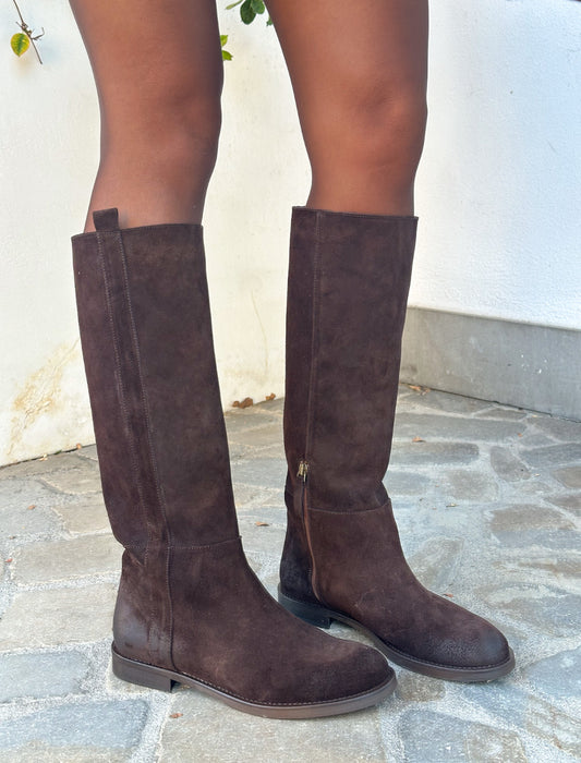 STIVALE BASSO MARRONE